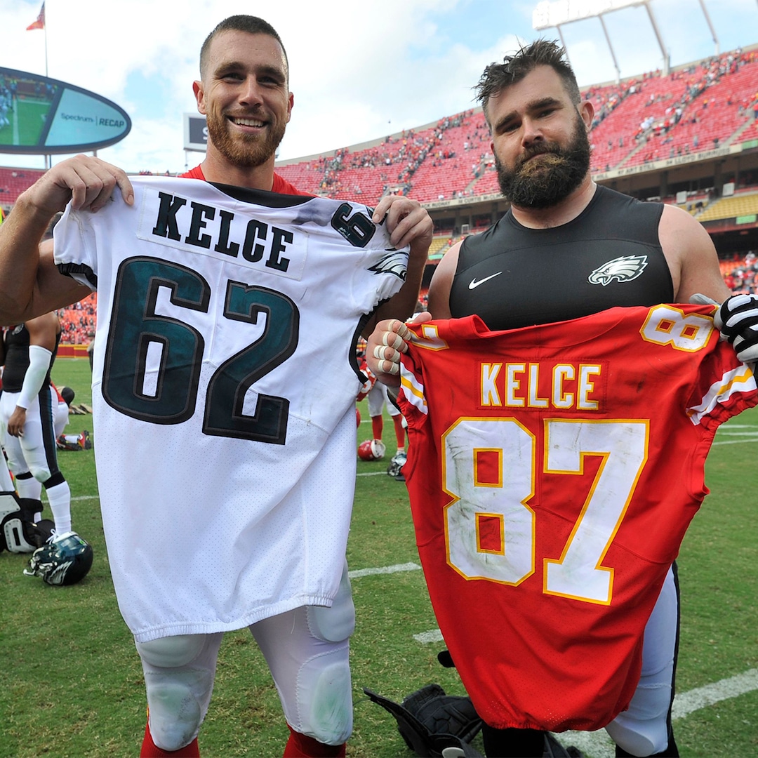 Jason & Travis Kelce’s Post-Game Hug Is the Real Winner of the Game